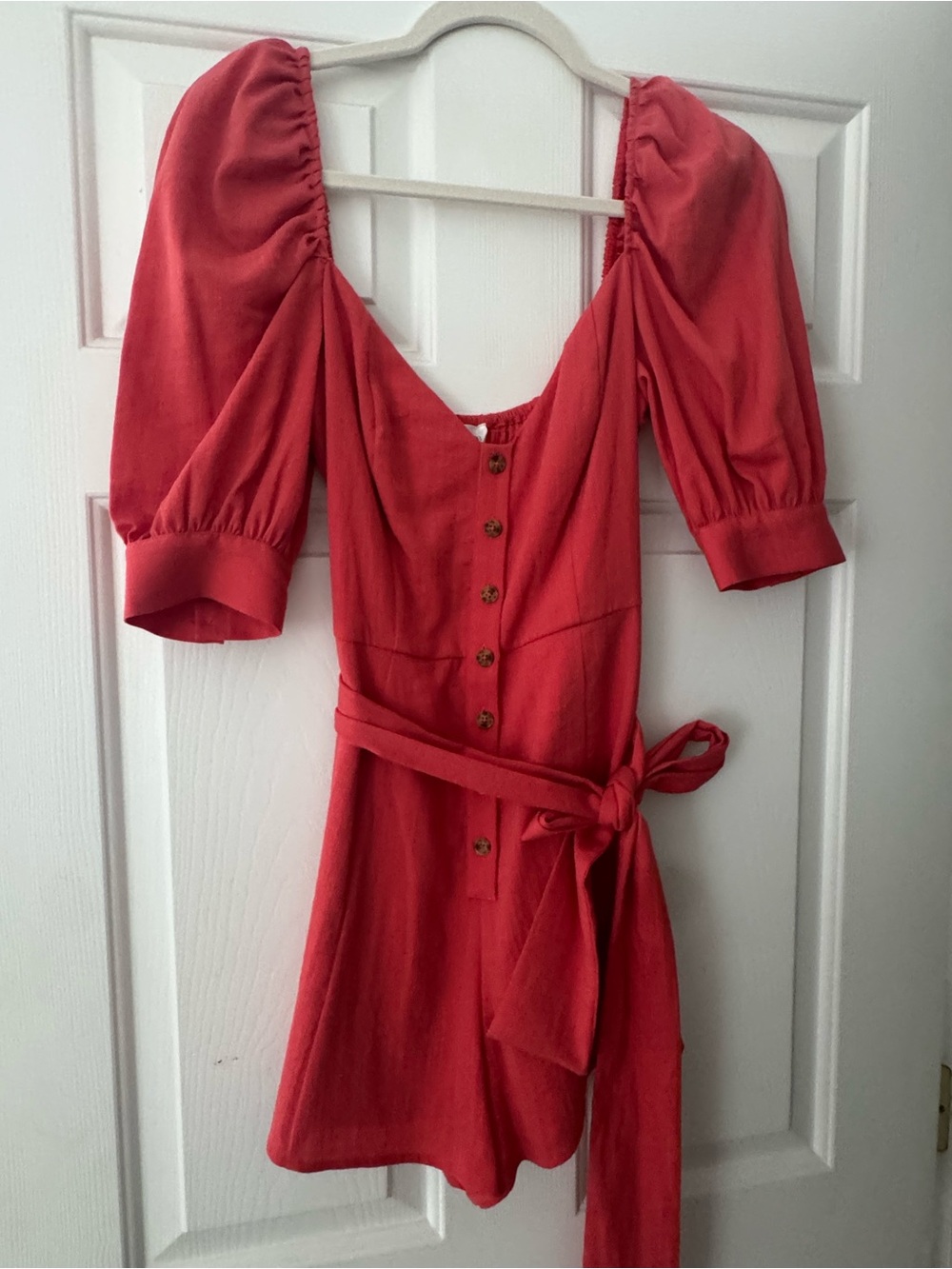 Privacy Please Linen Romper